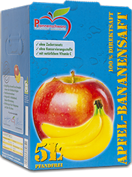 Der Apfel-Bananendirektsaft von Pfannenschwarz Fruchtsaft Manufaktur in Waldenbuch bei Böblingen