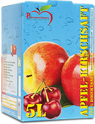 Der Apfel-Kirschdirektsaft von Pfannenschwarz Fruchtsaft Manufaktur in Waldenbuch bei Böblingen