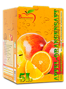 Der Apfel-Orangendirektsaft von Pfannenschwarz Fruchtsaft Manufaktur in Waldenbuch bei Böblingen